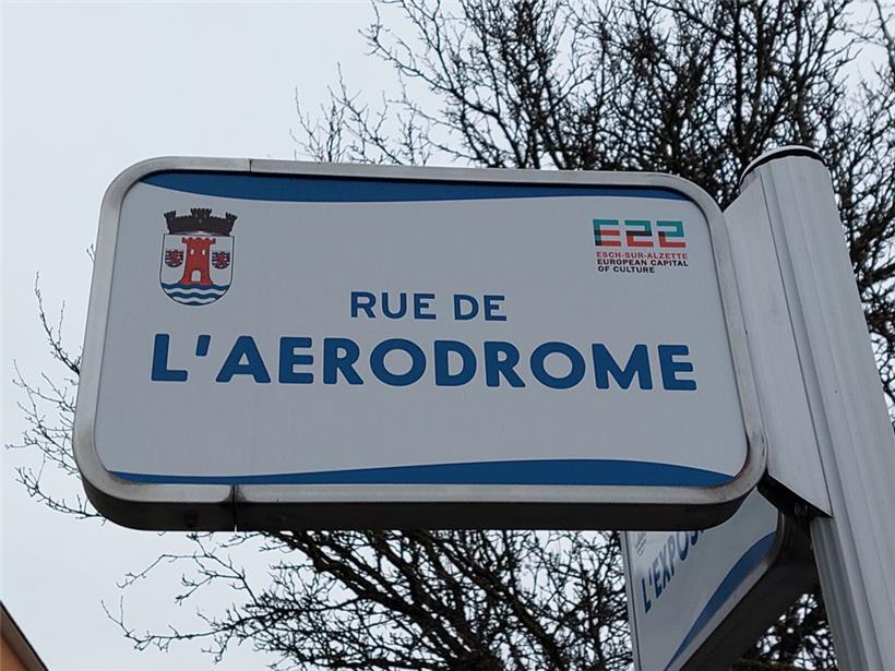 Die rue de l’Aérodrome in Esch

