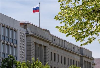 Die russische Botschaft in Berlin
