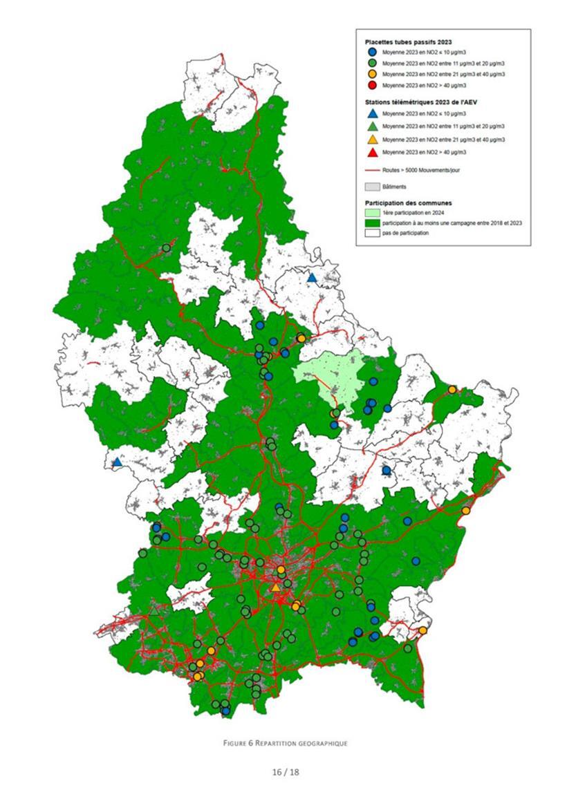 Die teilnehmenden Gemeinden sind grün markiert
