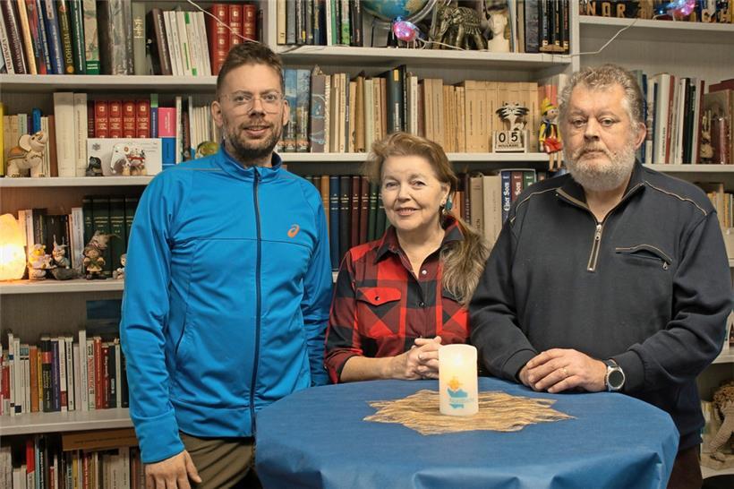 Die treibenden Kräfte von Nordliicht TV: Sammy, Irène und Johny Pissinger
