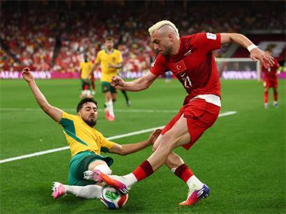 Die türkische Fußball-Nationalmannschaft musste sich gegen Australien geschlagen geben
