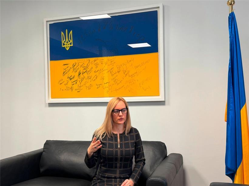 Die ukrainische Botschafterin Natalia Anoshyna kann den russischen Angriff vom Wochenende nicht als Fehler bezeichnen – für sie war das „reiner Terror“
