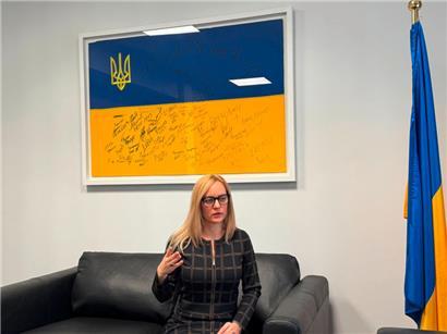 Die ukrainische Botschafterin Natalia Anoshyna kann den russischen Angriff vom Wochenende nicht als Fehler bezeichnen – für sie war das „reiner Terror“
