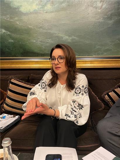 Die ukrainische Wirtschaftsministerin Julia Swiridenko
