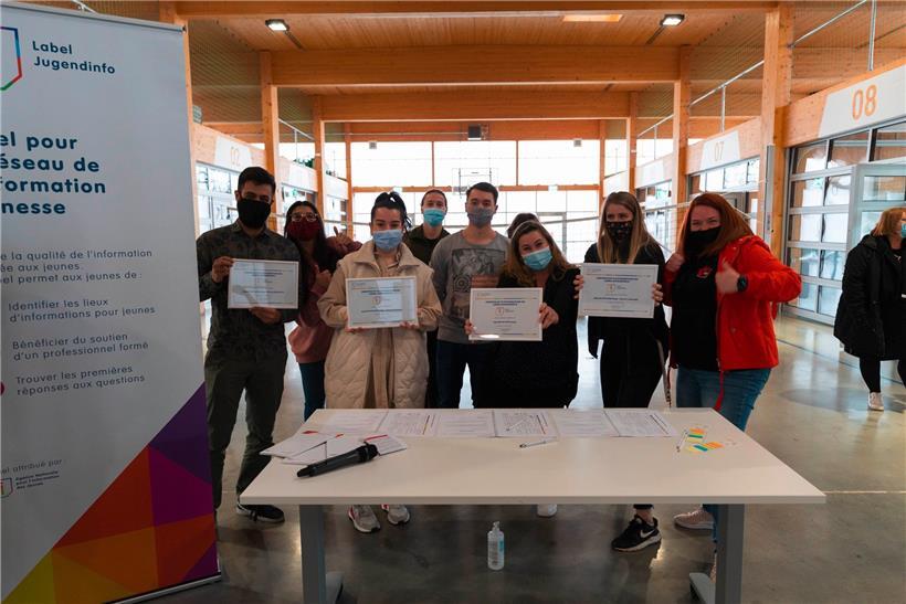 Die vier Jugendhäuser der Gemeinde Differdingen wurden mit dem Label „Jugendinfo“ ausgezeichnet
