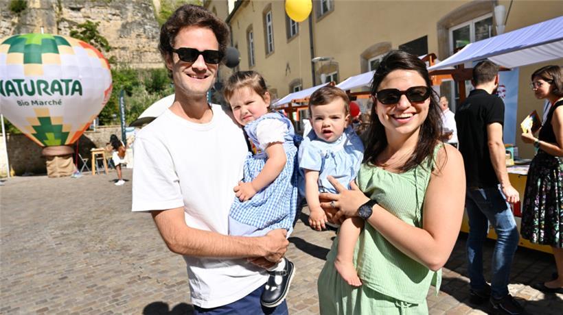 Die vierköpfige Familie rund um Mutter Audrey und Vater Romain ist seit Mitte Juli in Luxemburg – am Sonntag ging es mit den Kindern zum Ausflug auf den „Expat Day“
