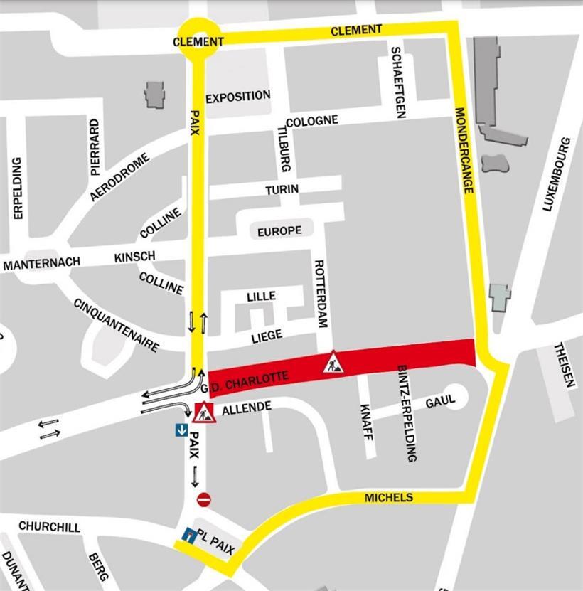 Die zusätzliche Sperrung der Avenue de la Paix in Richtung Lallingen hat die Verkehrsproblematik in den Vierteln Wobrécken und Dellhéicht seit dem 23. August wesentlich verschärft
