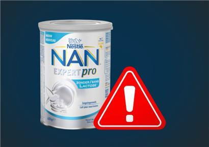 Die Veterinär- und Lebensmittelbehörde ruft das Produkt „NAN expert pro laktosefrei“ der Marke Nestlé zurück
