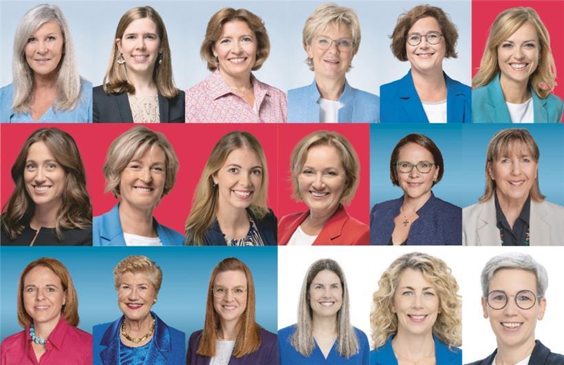 Diese 18 Frauen sollen nach dem Willen der Wähler künftig im Parlament sitzen
