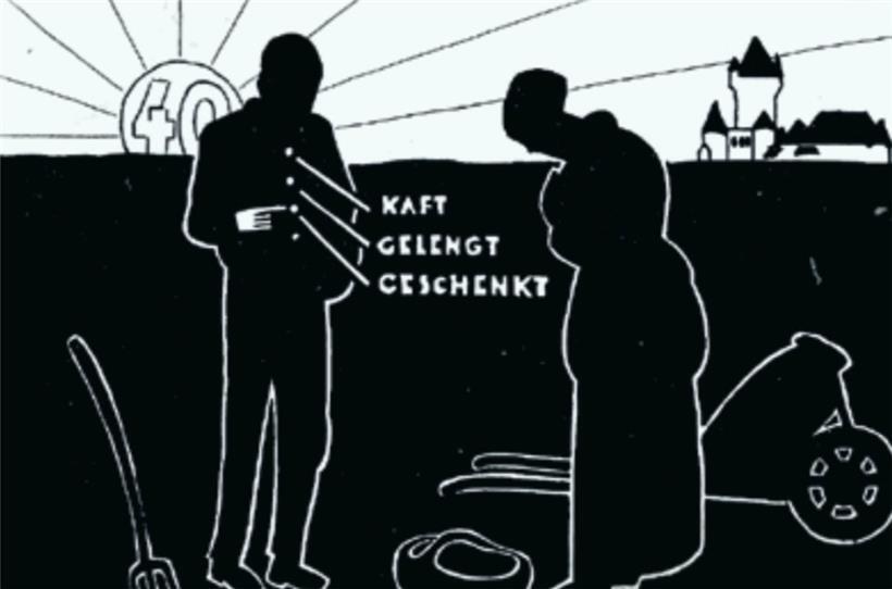 Diese 1934 entstandene Grafik des Künstlers Raymon Mehlen thematisierte den Erwerb durch den luxemburgischen Staat von 776 Hektar des Gréngewald sowie des Schlosses von Colmar-Berg aus dem Privatbesitz von Großherzogin Charlotte. So sollte der Liquiditätsengpass, in den das Haus Nassau-Weilburg aufgrund von Steuerschulden in Deutschland geraten war, überwunden werden. Hierbei wurde seitens der Regierung von…

