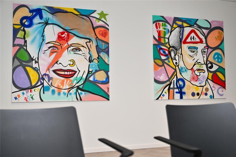 Diese Graffitis haben Schüler zusammen mit Senioren kreiert
