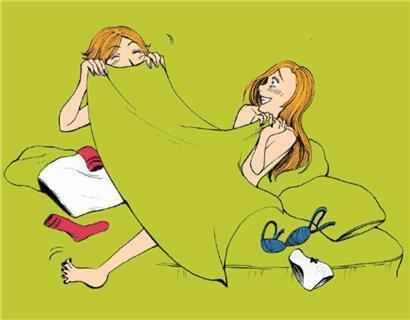 Diese Illustration aus dem neuen Leitfaden „Erziehung der affektiven Sexualität“ zeigt, wie die Grafiker versucht haben, das Thema mit Humor und Positivität dazustellen, ohne zu viel in das Klischeehafte oder Ausfällige abzudriften
