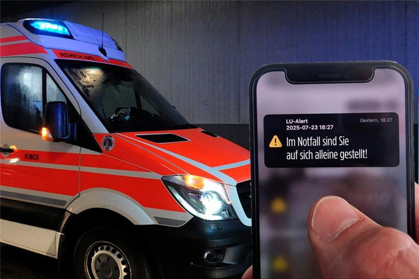Diese LU-Alert-Nachricht wurde natürlich so nicht versendet – aber viel aufschlussreicher waren die Infos am Mittwoch nicht
