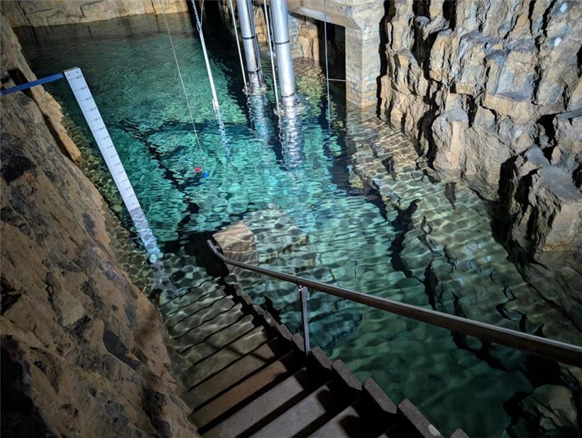 Diese Quelle deckt etwa 14 Prozent des Trinkwasserbedarfs der Stadt Luxemburg
