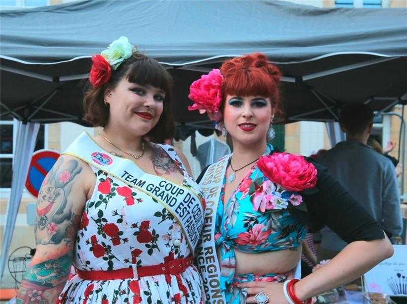 Diese beiden Frauen haben bereits mit Erfolg an Miss-Pin-up-Wahlen in Frankreich teilgenommen. Zum ersten Mal wurde auch eine Miss Pin-up Luxembourg gewählt.
