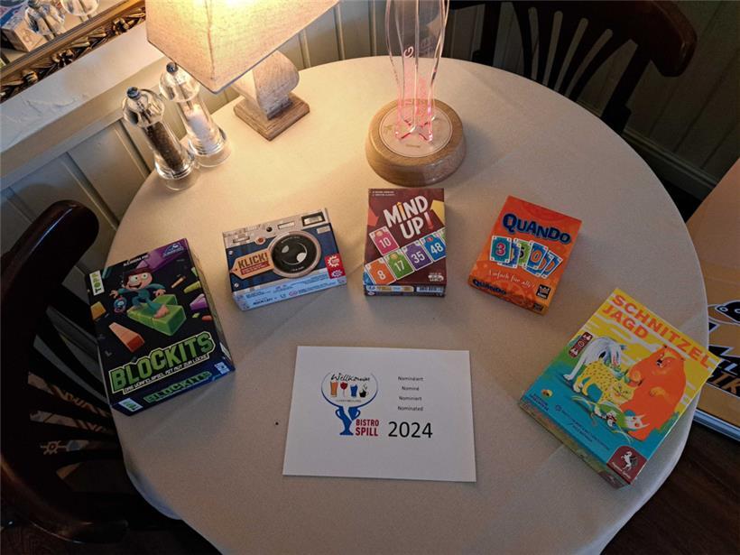 Diese fünf Spiele rangen um die Auszeichnung „Bistrospiel des Jahres 2024“