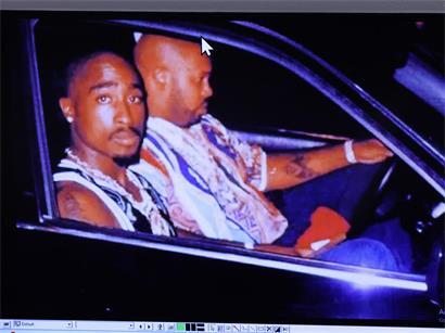 Dieses Foto von Tupac wurde kurz vor den tödlichen Schüssen gemacht. Die Hiphop-Legende starb am 7. September 1996 .