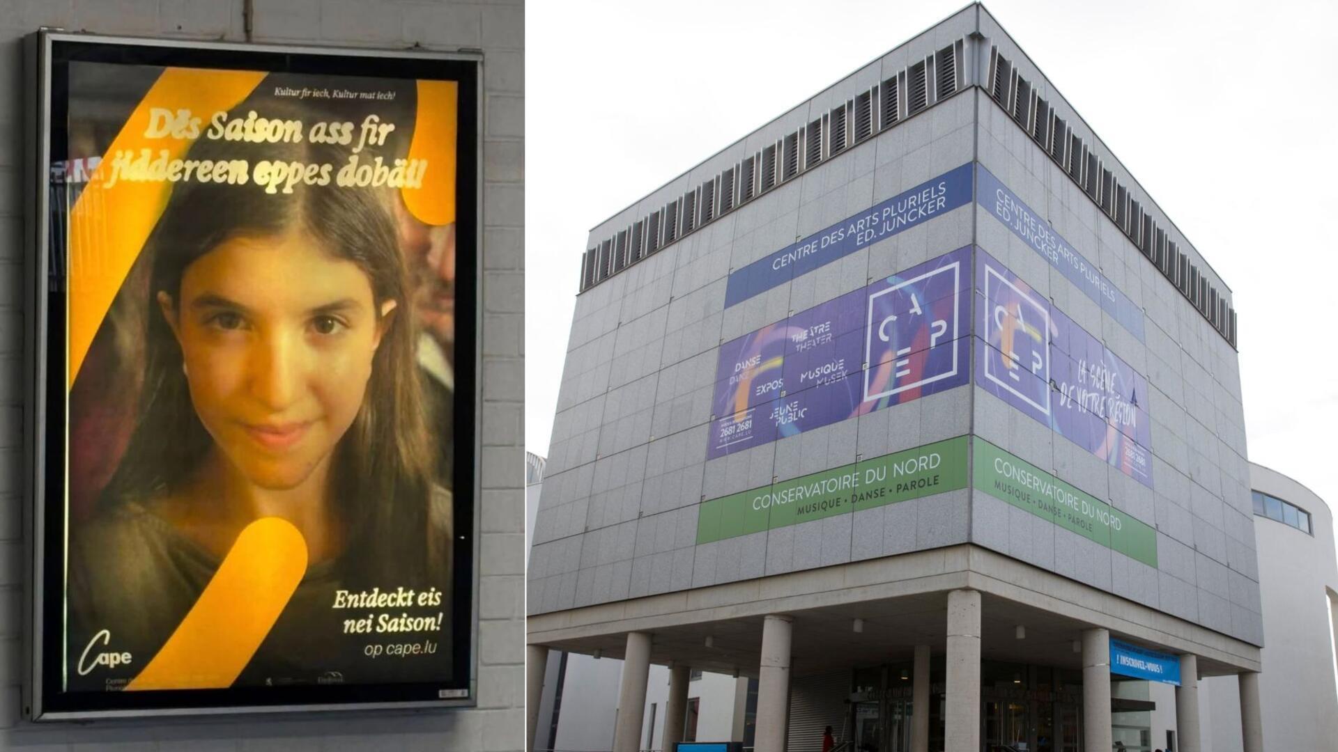 Dieses Plakat des „Centre des arts pluriels“ in Ettelbrück erntet derzeit scharfe Kritik
