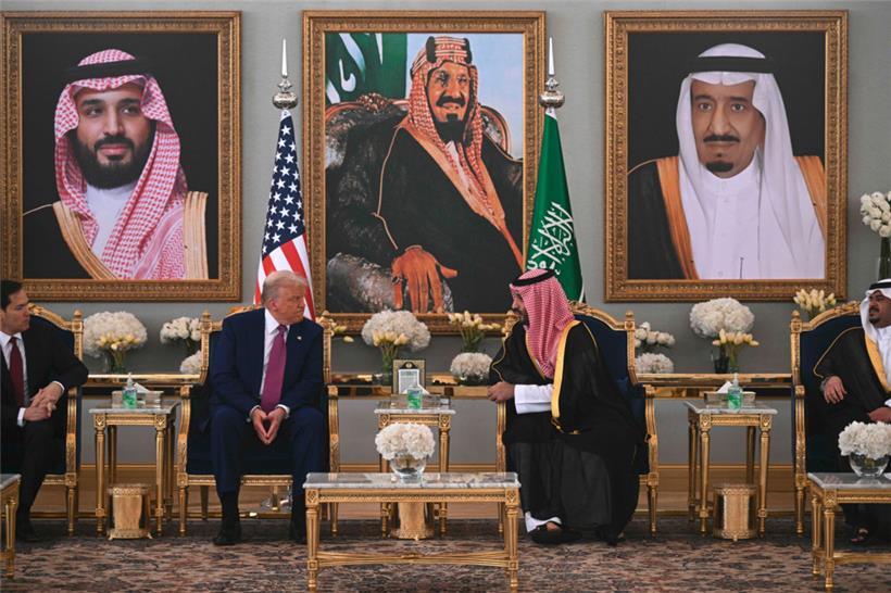 Doanld Trump und der saudische Kronprinz Mohammed Bin Salman bei einem Treffen am 13. Mai in Riad
