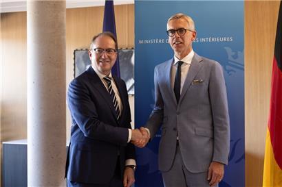 Dobrindt und Gloden haben am Freitag unter anderem über die deutschen Grenzkontrollen gesprochen
