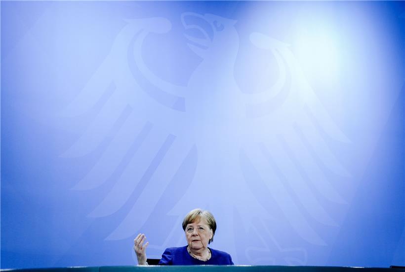 Doch nicht so mächtig in Deutschland: Kanzlerin Angela Merkel
