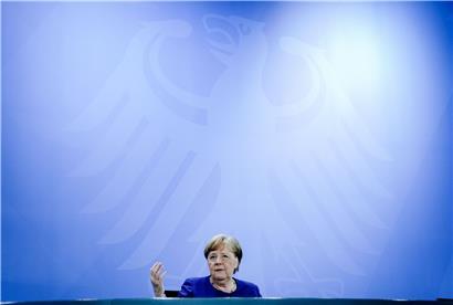 Doch nicht so mächtig in Deutschland: Kanzlerin Angela Merkel
