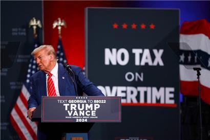 Donald Trump bei einer Wahlkampfveranstaltung gestern in Atlanta
