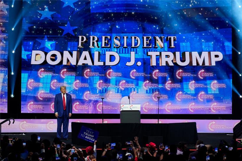 Donald Trump bei einer Wahlkampfveranstaltung in Las Vegas
