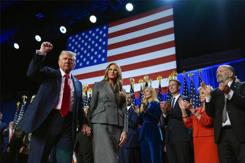 Donald Trump feierte seinen Sieg schon vor der Bestätigung durch die großen liberalen Medien in den USA
