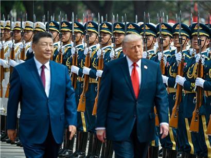 Donald Trump und Xi Jinping bei Gesprächen zu Handelsvereinbarungen zwischen USA und China