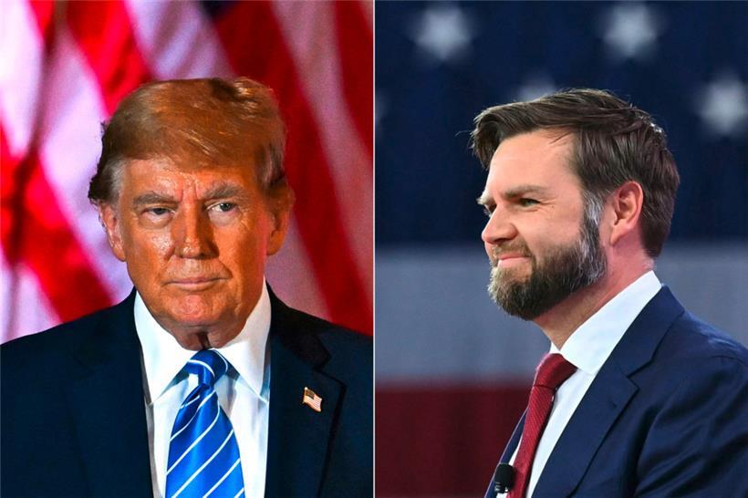 Donald Trump (links) hat seinen Mitstreiter auserkoren: J.D. Vance (rechts)
