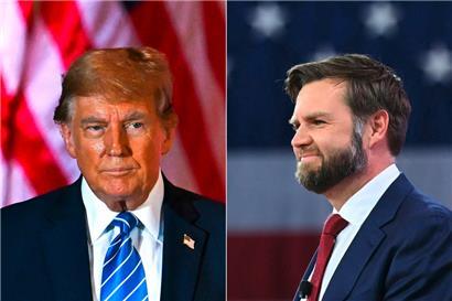 Donald Trump (links) hat seinen Mitstreiter auserkoren: J.D. Vance (rechts)
