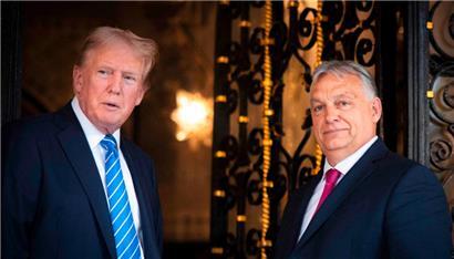 Donald Trump und sein größter europäischer Fan, Viktor Orban
