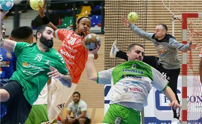 Dragan Vrgoc (Käerjeng), Elledy Semedo (Red Boys), Raphael Guden (Berchem) und Thierry Hensen (HBD) (v.l.n.r.)
