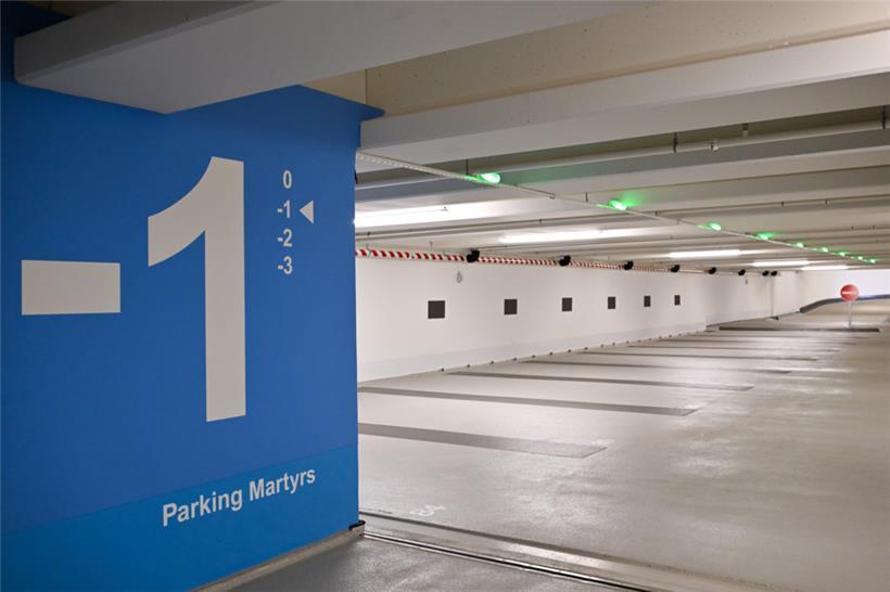 Drei Etagen gibt es in dem rund um die Uhr geöffneten Parkhaus