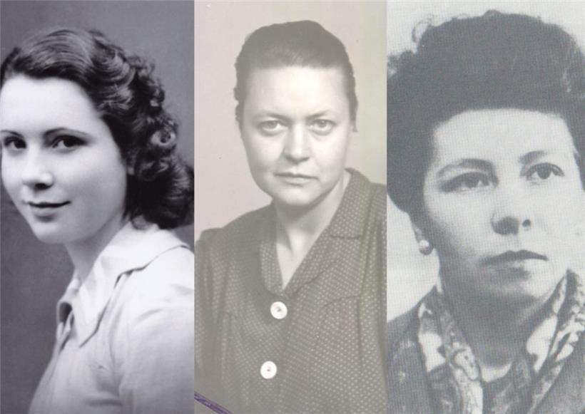 Drei von vielen europäischen Widerstandskämpferinnen (v.l.n.r.): Anne Beaumanoir, Lily Unden und Félicie Mertens
