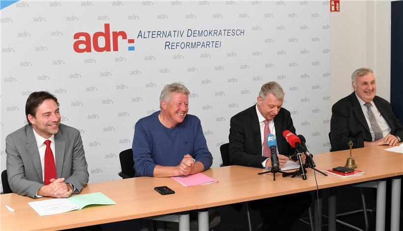 Drei von vier Abgeordneten der ADR waren mit einer Covid-infizierten Mitarbeiterin in Kontakt. Fred Keup, Roy Reding, Fernand Kartheiser und Jeff Engelen repräsentieren die Partei im Parlament. 
