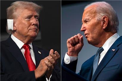 Duell der Betagten: Donald Trump und Joe Biden 
