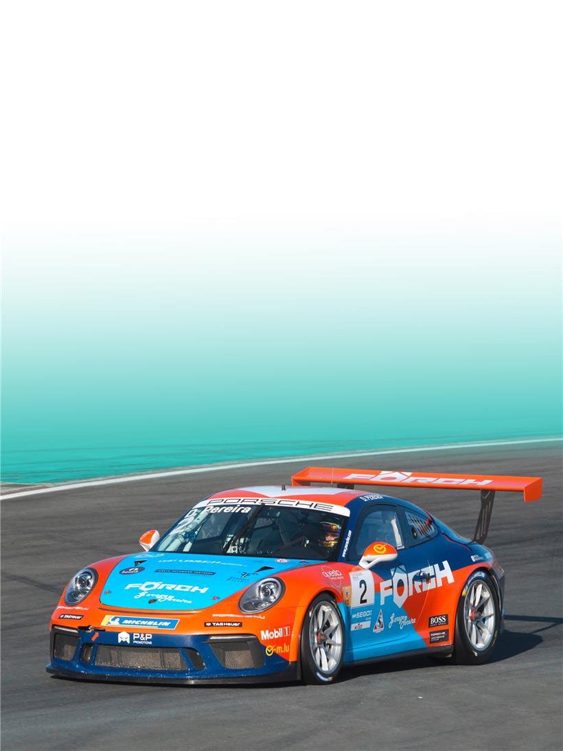 Dylan Pereira beim Carrera-Cup-Finale in Oschersleben: Ein erster und ein zweiter Platz reichten nicht aus, um den Gesamtsieg perfekt zu machen
