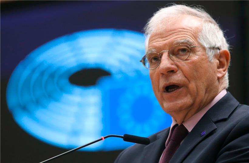 EU-Chefdiplomat Josep Borrell verteidigte gestern seinen Moskau-Besuch im Europäischen Parlament
