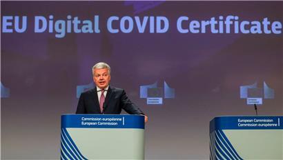 EU-Justizkommissar Didier Reynders gab gestern Erklärungen zum neuen Zertifikat
