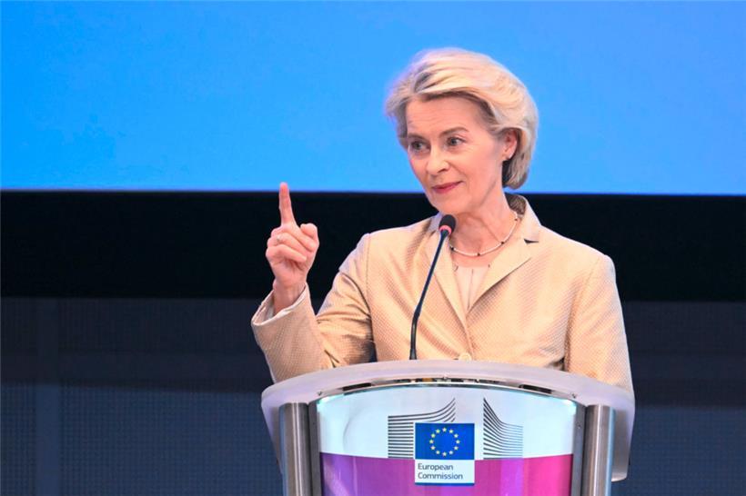 EU-Kommissionspräsidentin Ursula von der Leyen hat ein neues Sanktionspaket gegen Russland vorgelegt
