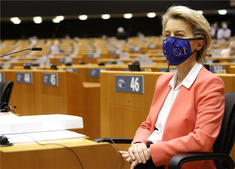 EU-Kommissionspräsidentin Ursula von der Leyen sprach gestern im EU-Parlament über den missglückten Besuch in Ankara
