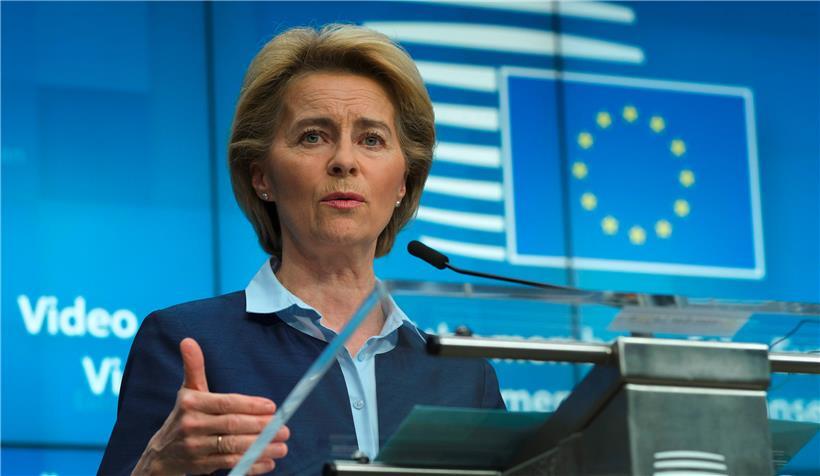 EU-Kommissionspräsidentin Ursula von der Leyen wird in den kommenden Wochen einen Vorschlag für einen billionenschweren Wiederaufbaufonds für die EU-Staaten vorlegen müssen

