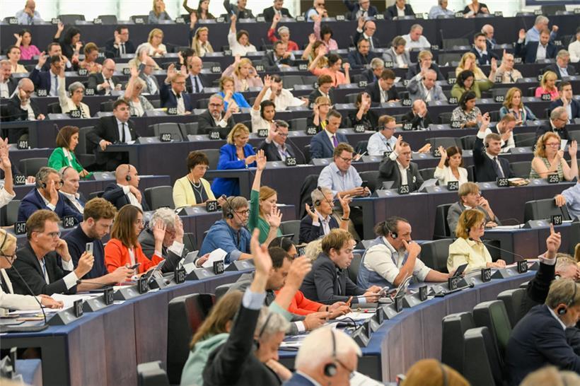 EU-Parlamentarier während Abstimmungen diese Woche in Straßburg
