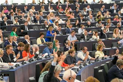 EU-Parlamentarier während Abstimmungen diese Woche in Straßburg
