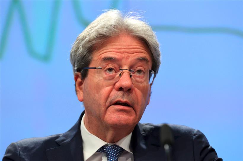 EU-Wirtschaftskommissar Paolo Gentiloni präsentierte gestern die Wirtschaftsprognosen
