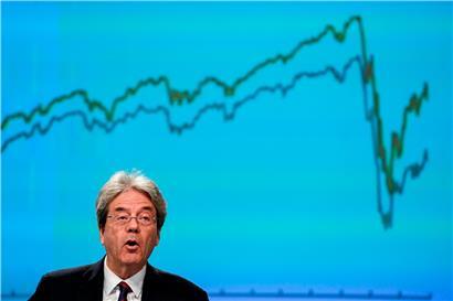 EU-Wirtschaftskommissar Paolo Gentiloni sprach gestern von der schlimmsten Rezession ihrer Geschichte, die de EU derzeit durchlebe
