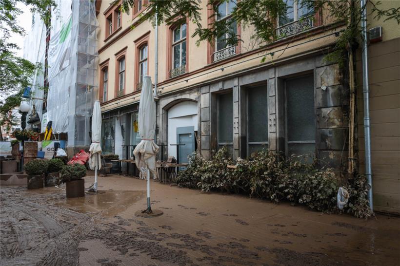 Echternach wenige Tage nach der Flut am 15. Juli