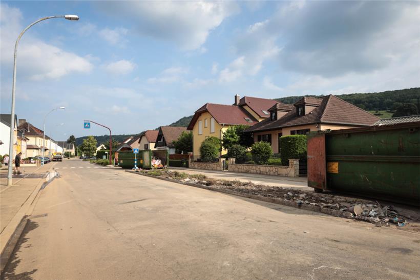 Echternach wenige Tage nach der Flut am 15. Juli